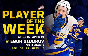 Егор Сидоров стал лучшим игроком недели в WHL